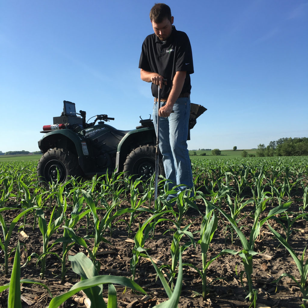 EIC Early In Crop Soil Sampling corn field in Minnesota  